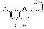5,7-二甲氧基黄烷酮分子结构 (CAS 36052-66-1)