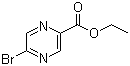 结构式 CAS# 36070-83-4, 5-溴-2-吡嗪羧酸乙酯