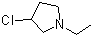 3-氯-1-乙基吡咯烷分子结构 (CAS 3608-70-6)