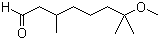 structure of CAS# 3613-30-7, 7-Methoxy-3,7-dimethyloctanal
