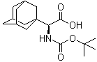 structure of CAS# 361441-97-6, N-Boc-L-Adamantylglycine;(alphaS)-alpha-[[(tert-Butoxy)carbonyl]amino]tricyclo[3.3.1.1(3,7)]decane-1-acetic acid