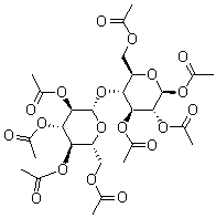八乙酰基-D-纤维二糖分子结构 (CAS 3616-19-1)
