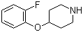 4-(2-氟苯氧基)哌啶分子结构 (CAS 3623-02-7)