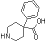 4-苯基-4-哌啶羧酸分子结构 (CAS 3627-45-0)