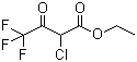 2-氯-4,4,4-三氟乙酰乙酸乙酯分子结构 (CAS 363-58-6)