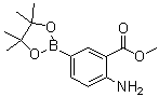 4-氨基-3-甲氧羰基苯硼酸频哪醇酯分子结构 (CAS 363185-87-9)