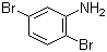 2,5-二溴苯胺分子结构 (CAS 3638-73-1)