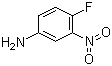4-氟-3-硝基苯胺分子结构 (CAS 364-76-1)