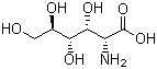 D-氨基葡萄糖酸分子结构 (CAS 3646-68-2)