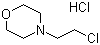 N-(2-氯乙基)吗啉盐酸盐分子结构 (CAS 3647-69-6)