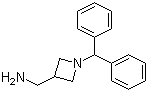 1-(二苯基甲基)-3-氮杂环丁烷甲胺分子结构 (CAS 36476-88-7)