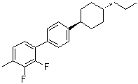 2,3-Difluoro-4-methyl-4'-(trans-4-propylcyclohexyl)-1,1'-biphenyl molecular structure (CAS 364765-44-6)
