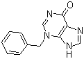 3,9-二氢-3-(苯甲基)-6H-嘌呤-6-酮分子结构 (CAS 3649-39-6)