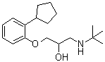 (±)-喷布洛尔分子结构 (CAS 36507-48-9)