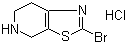 2-溴-4,5,6,7-四氢噻唑并[5,4-c]吡啶盐酸盐分子结构 (CAS 365996-07-2)