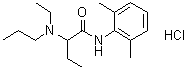 Etidocaine hydrochloride molecular structure (CAS 36637-19-1)