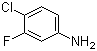 4-氯-3-氟苯胺分子结构 (CAS 367-22-6)