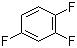 1,2,4-三氟苯分子结构 (CAS 367-23-7)