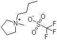1-丁基-1-甲基吡咯鎓三氟甲磺酸盐分子结构 (CAS 367522-96-1)