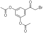 2-溴-3',5'-二乙酰氧基苯乙酮分子结构 (CAS 36763-39-0)