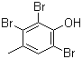 2,3,6-三溴-4-甲基苯酚分子结构 (CAS 36776-51-9)