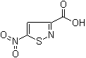 5-硝基异噻唑-3-羧酸分子结构 (CAS 36778-15-1)