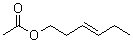 (E)-3-己烯-1-醇乙酸酯分子结构 (CAS 3681-82-1)