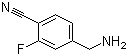 4-(氨基甲基)-2-氟苯甲腈分子结构 (CAS 368426-73-7)