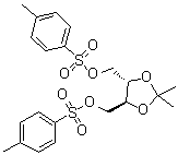 (S,S)-(-)-1,4-二-O-对甲苯磺酰基-2,3-O-异亚丙基-L-苏糖醇分子结构 (CAS 37002-45-2)