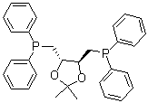 (+)-4,5-Bis(diphenylphosphinomethyl)-2,2-dimethyl-1,3-dioxolane molecular structure (CAS 37002-48-5)