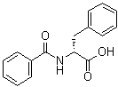 N-苯甲酰基-D-苯丙氨酸分子结构 (CAS 37002-52-1)
