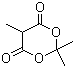 甲基丙二酸亚异丙酯分子结构 (CAS 3709-18-0)