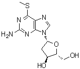 2'-脱氧-6-S-甲基-6-硫代鸟苷分子结构 (CAS 37113-42-1)