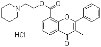 盐酸黄酮哌酯分子结构 (CAS 3717-88-2)