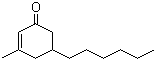 3-甲基-5-己基-2-环己烯-1-酮分子结构 (CAS 3720-17-0)