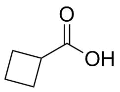环丁基甲酸分子结构 (CAS 3721-95-7)