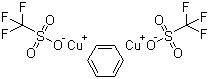 三氟甲烷磺酸亚铜与苯的络合物分子结构 (CAS 37234-97-2)
