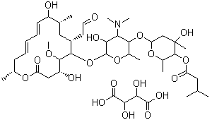 酒石酸吉他霉素分子结构 (CAS 37280-56-1)