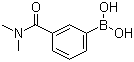 3-(N,N-二甲氨基羰基)苯硼酸分子结构 (CAS 373384-14-6)