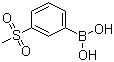 3-甲磺酰基苯硼酸分子结构 (CAS 373384-18-0)