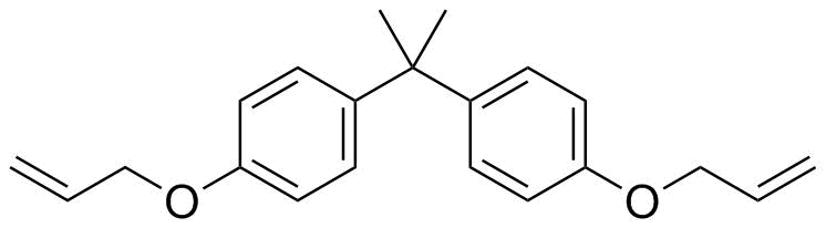 双酚 A 双烯丙基醚分子结构 (CAS 3739-67-1)