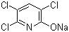structure of CAS# 37439-34-2, Sodium 3,5,6-trichloropyridin-2-olate;Sodium 3,5,6-trichloro-2-pyridinol; 3,5,6-Trichloro-2(1H)-pyridinone sodium salt