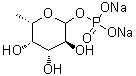 6-Deoxy-L-galactopyranose 1-(dihydrogen phosphate) disodium salt molecular structure (CAS 374726-44-0)