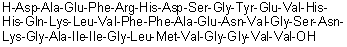 L-alpha-天冬氨酰-L-丙氨酰-L-alpha-谷氨酰-L-苯丙氨酰-L-精氨酰-L-组氨酰-L-alpha-天冬氨酰-L-丝氨酰甘氨酰-L-酪氨酰-L-alpha-谷氨酰-L-缬氨酰-L-组氨酰-L-组氨酰-L-谷氨酰胺酰-L-赖氨酰-L-亮氨酰-L-缬氨酰-L-苯丙氨酰-L-苯丙氨酰-L-丙氨酰-L-alpha-谷氨酰-L-天冬氨酰胺酰-L-缬氨酰甘氨酰-L-丝氨酰-L-天冬氨酰胺酰-L-赖氨酰甘氨酰-L-丙氨酰-L-异亮氨酰-L-异亮氨酰甘氨酰-L-亮氨酰-L-蛋氨酰-L-缬氨酰甘氨酰甘氨酰-L-缬氨酰-L-缬氨酸分子结构 (CAS 374796-72-2)