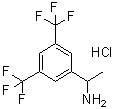 alpha-甲基-3,5-二(三氟甲基)苯甲胺盐酸盐分子结构 (CAS 374822-27-2)