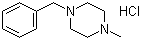 1-苄基-4-甲基哌嗪盐酸盐分子结构 (CAS 374898-00-7)