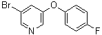 3-溴-5-(4-氟苯氧基)吡啶分子结构 (CAS 374935-03-2)