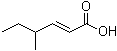 4-甲基-2-己烯酸分子结构 (CAS 37549-83-0)