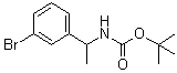 [1-(3-溴苯基)乙基]氨基甲酸叔丁酯分子结构 (CAS 375853-98-8)