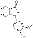 3-(3,4-二甲氧基苯基)-1(3H)-异苯并呋喃酮分子结构 (CAS 37618-00-1)